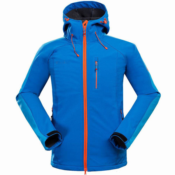 Mens Outdoor Mountaineering Jacket Windproof Soft Shell Sports Wear