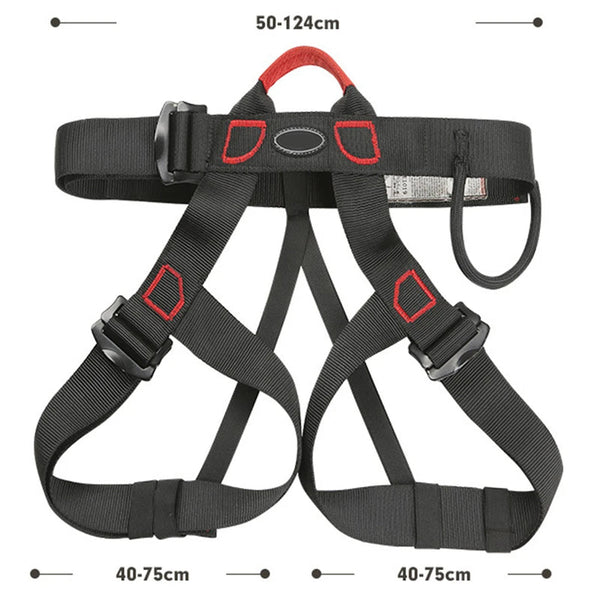 Outdoor Climbing Safety Harness Half Body Adjustable Men Women
