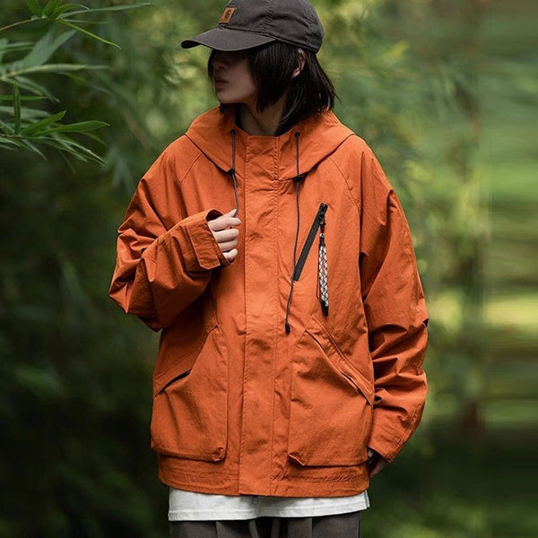Spring Outdoor Jacket Windproof Waterproof Hooded Unisex