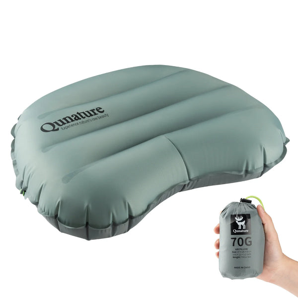 Ultralight Inflatable Camping Pillow Neck Lumbar Support Hiking Sleep